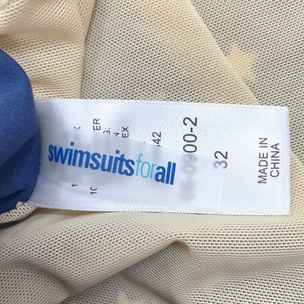 Swimsuits for All Size‎ 32 Blue One Piece Swimsuit Stars Padded - Picture 4 of 4